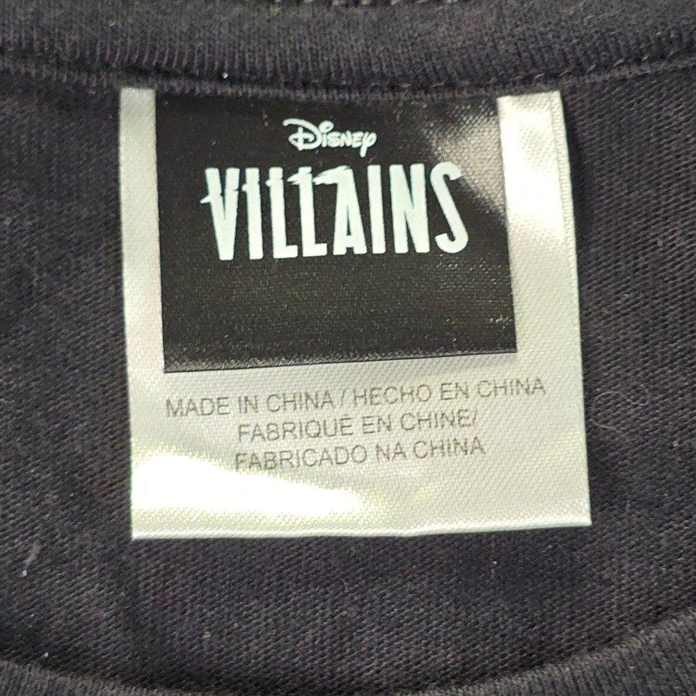 Disney Villains T Shirt Mens M Black Cruella de Vil Graphic Chenille Streetwear - Picture 3 of 12